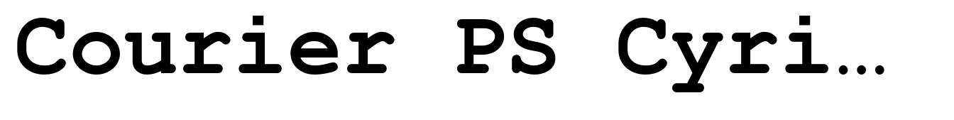 Courier PS Cyrillic Bold